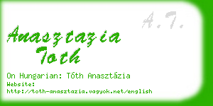anasztazia toth business card